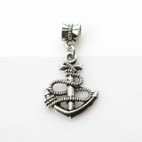 20pcs Anchor Charm Dangle Big Hole Beads European Pendant DIY Pendants