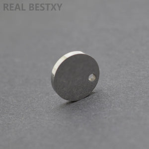20pcs Stainless Steel Round Circle Tags Engravable Charms