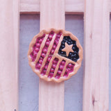 20pcs American Flag Pizza Pies Resin Scrapbook Embellishment DIY Decoration