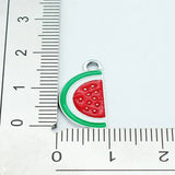 20pcs/lot Watermelon Rhinestone Dangle Charms DIY Bracelet Jewelry Accessory