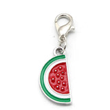 20pcs/lot Watermelon Rhinestone Dangle Charms DIY Bracelet Jewelry Accessory