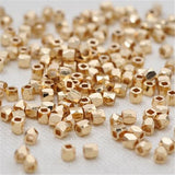 20pcs Plated Brass Square Spacer Beads for DIY Jewelry Making