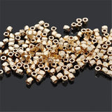 20pcs Plated Brass Square Spacer Beads for DIY Jewelry Making