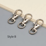 20pcs Metal Lobster Dog Buckle Keychain Rotating Blinds Clip Hook