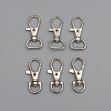 20pcs Metal Lobster Dog Buckle Keychain Rotating Blinds Clip Hook