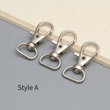 20pcs Metal Lobster Dog Buckle Keychain Rotating Blinds Clip Hook