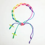 20pcs Rope Rosary Bracelet Cord Knot Braided Decenario Bangle