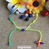 20pcs Rope Rosary Bracelet Cord Knot Braided Decenario Bangle