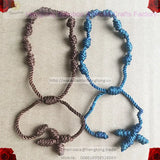 20pcs Rope Rosary Bracelet Cord Knot Braided Decenario Bangle
