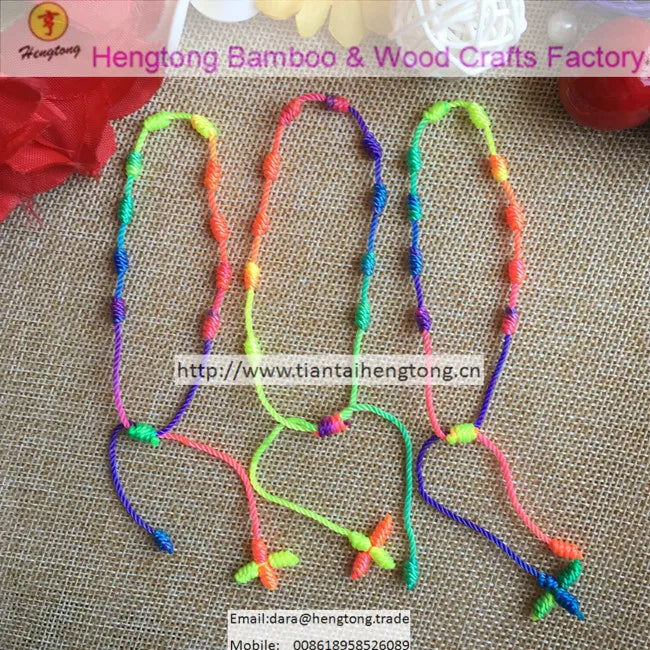 20pcs Rope Rosary Bracelet Cord Knot Braided Decenario Bangle