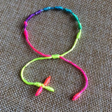 20pcs Rope Rosary Bracelet Braided Decenario Bangle