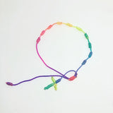 20pcs Rope Rosary Bracelet Cord Knot Braided Decenario Bangle