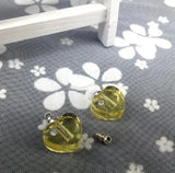 Crystal Heart Vial Perfume Oil Bottle DIY Necklace Pendant