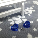 Crystal Heart Vial Perfume Oil Bottle DIY Necklace Pendant