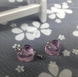Crystal Heart Vial Perfume Oil Bottle DIY Necklace Pendant