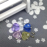 Crystal Heart Vial Perfume Oil Bottle DIY Necklace Pendant