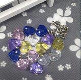 Crystal Heart Vial Perfume Oil Bottle DIY Necklace Pendant