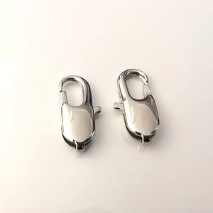 20pcs 18mm Stainless Steel Connection Clasp & Hooks - Jewelry Accessories