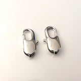 20pcs 18mm Stainless Steel Connection Clasp & Hooks - Jewelry Accessories