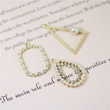 20pcs Triangle Charm Water Drop Pearl Hair Accessories DIY Fittings