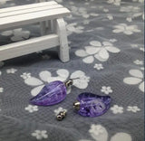 20pcs/lot Crystal Leaves Vial Pendant DIY Essential Oil Necklace Glass Bottle
