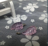 20pcs/lot Crystal Leaves Vial Pendant DIY Essential Oil Necklace Glass Bottle