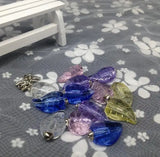 20pcs/lot Crystal Leaves Vial Pendant DIY Essential Oil Necklace Glass Bottle