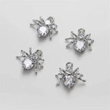 Zircon Animal Spider Shape Charms for DIY Jewelry Making