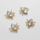Zircon Animal Spider Shape Charms for DIY Jewelry Making
