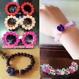 20pcs 15mm Polymer Clay Rose Flower Beads DIY Jewelry Materials