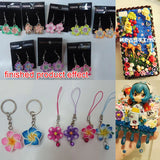 20pcs 20mm Polymer Clay Plumeria Flower Beads DIY Crafts Material