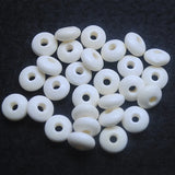 20pcs Natural Bone Beads Abacus Shape 5x8mm for DIY Jewelry Making