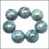 20pcs Natural Jasper Stone Cabochons Beads 12mm Round Spacer Beads