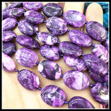 20pcs 13x18mm Oval Natural Stone Beads for Women Bracelets