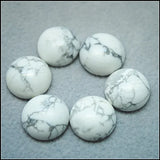 20pcs 12mm Round Green Agat Stone Cabochons for Jewelry Making