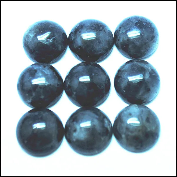 20pcs 12mm Round Green Agat Stone Cabochons for Jewelry Making