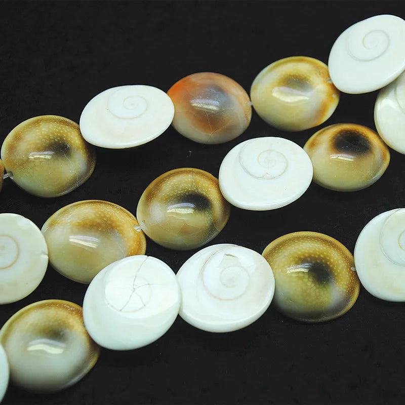 20pcs Mother of Pearl Shell Beads 19mm Loose for Bracelets Making