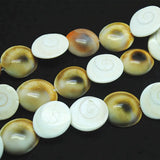20pcs Mother of Pearl Shell Beads 19mm Loose for Bracelets Making