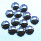 20pcs Hematite Stone Cabochons Round Shape Beads 8mm-25mm