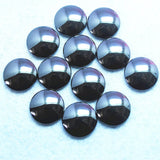 20pcs Hematite Stone Cabochons Round Shape Beads 8mm-25mm