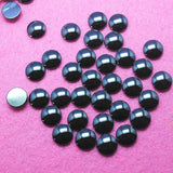 20pcs Hematite Stone Cabochons Round Shape Beads 8mm-25mm