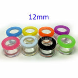 20pcs 12mm Colorful Ear Tunnels Set Mixed Colors Gauge Kit Acrylic Expander