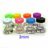 20pcs 3mm Mixed Color Ear Tunnels Set Gauge Kit Plug Acrylic Expander Piercing