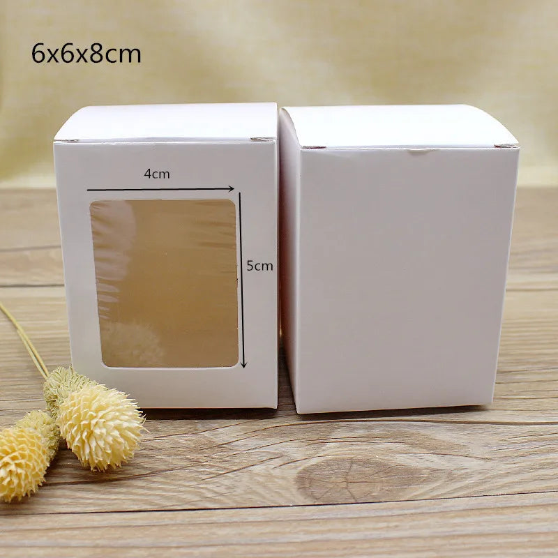 20pcs Rectangular Bottle Boxes 6x6x8/10/14/18/16/20cm Paper Package Box