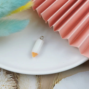 20pcs 3D Resin Colored Pencil Pendant Charms for Diy Jewelry Making