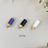 20pcs 3D Resin Colored Pencil Pendant Charms for Diy Jewelry Making