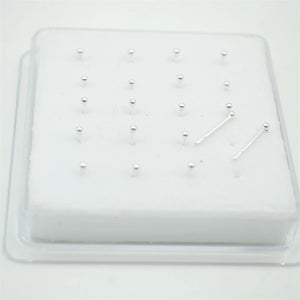 20pcs 925 Sterling Silver Nose Stud Ring Body Jewelry Gift