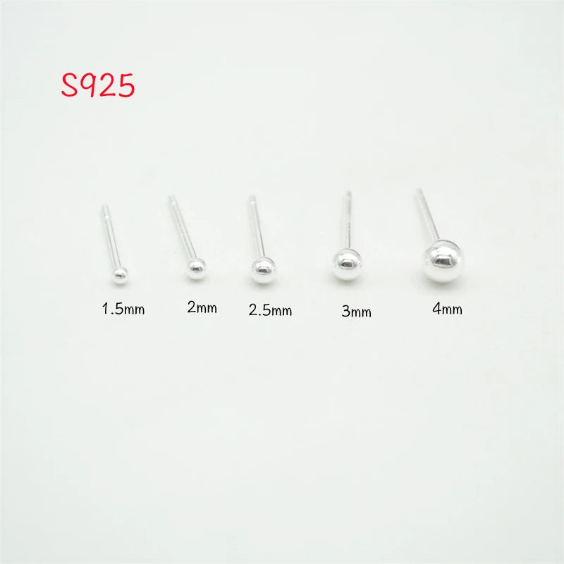 20pcs 925 Sterling Silver Nose Stud Ring Body Jewelry Gift
