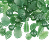 20pcs Mixed Green Leaves Lampwork Glass Beads for Jewelry Making DIY