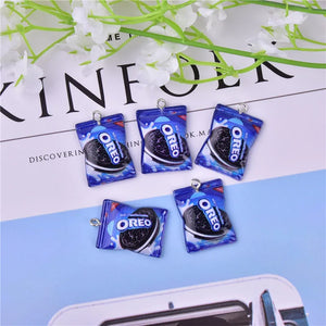 20pcs Biscuits Cookies Resin Charms DIY Craft Bracelet Earring Jewelry Find